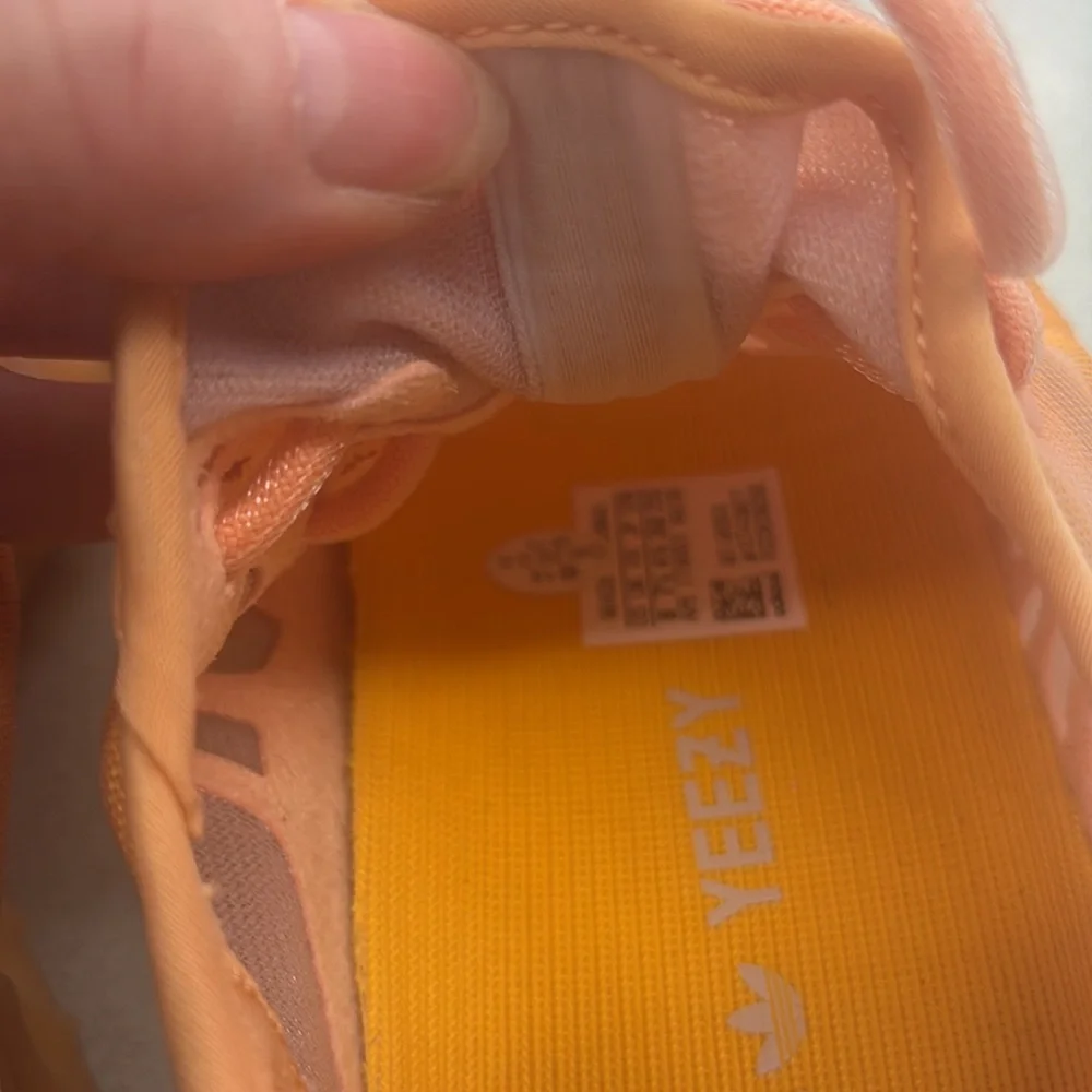 Adidas Yeezy Boost 350 V2 Onyx Orange Sneakers, Mens Size 8